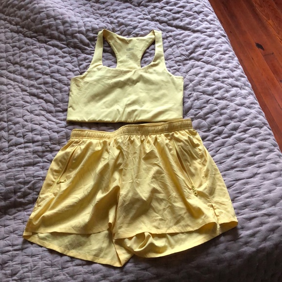 girlfriend collective Pants - GF Set in Lemon